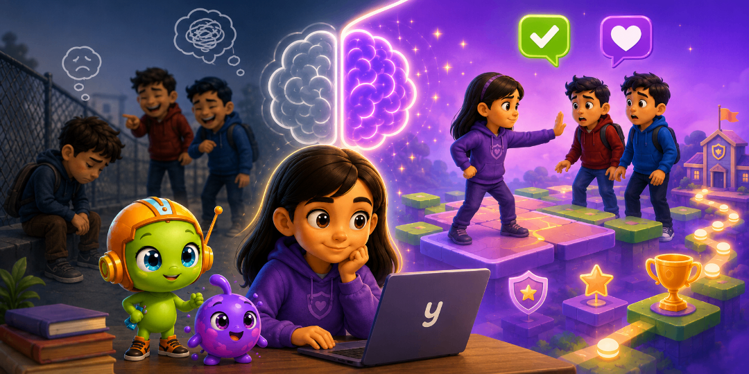 What Happens Inside a Kid's Brain Playing Bullying Prevention Games